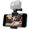 Pivo veiksmo laikiklis kamerai, lengvas išmaniojo telefono laikiklis, stovas su universaliu laikiklio adapteriu, skirtas 1/4 colio (0,63 cm) sriegiui, skirtas „gopro“ ir veiksmo kameroms arba veidrodiniams fotoaparatams