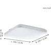 Plaf. Rett. B.co 17,3w led