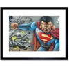 Plakatas Dailės spaudiniai superhero superman graffiti sienų menas su rėmu