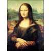 Plakatas Kustom Art paveikslas stalui arba sienai, serija „žymūs dailininkai“ Leonardo da Vinci „gioconda“ atspaudas ant medžio, 30 x 21 cm