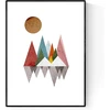 Plakatas Nacnic spaudinys mirror mountain nordico art creative gifts of nature dizainui. Laminatai dizainui arba dovanai. 250 g popierius