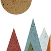 Plakatas Nacnic spaudinys mirror mountain nordico art creative gifts of nature dizainui. Laminatai dizainui arba dovanai. 250 g popierius