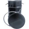 Plasteo® 60 litrų plieninė statinė su dangteliu, hobbock tipo, antracito pilka, su Un patvirtinimu, pagaminta Vokietijoje, skirta sandėliavimui, transportavimui ir laikymui, tvirta, stabili, hermetiška, užrakinama