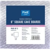 Pme Baking Essentials kvadratinės torto lentos 15 cm / 6 coliai, 3 vnt.