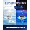 Poolprime baseino termometras, plaukiojantis skaitmeninis saulės energijos baseino termometras, baseino apšvietimas su 8 led režimais, ipx7 atsparus vandeniui tvenkiniams, vonioms (tamsiai mėlynas)