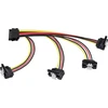 Poppstar – 1x 20 cm sata maitinimo kabelio adapteris (4 krypčių) (1 x tiesus kištukas į 4x kampines jungtis), adapteriai kietieji diskai, ssd, pagrindinės plokštės, pc bokštai ir daugiau