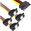 Poppstar – 1x 20 cm sata maitinimo kabelio adapteris (4 krypčių) (1 x tiesus kištukas į 4x kampines jungtis), adapteriai kietieji diskai, ssd, pagrindinės plokštės, pc bokštai ir daugiau