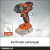Powerplus Power plus dual power powdp20150-1/2 colio ir 20 v akumuliatorinis smūginis veržliasukis, 4350 sūkių per minutę ir 220 nm, be akumuliatoriaus ir įkroviklio
