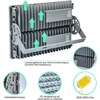 Powful led prožektorius 200 w prožektorius 20000 lm prožektoriai 6500 k lauko prožektorius ip67 atsparus vandeniui 100 w 2 prožektorių pakuotė su reguliuojamu kampu, tinkama kiemui, sporto aikštelei