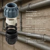 Ventiliatorius Pp gnybtų movos rinkinys iš 3 vnt. - 20 mm x 1/2 colio išorinis sriegis | gnybtas x išorinis sriegis | 16 bar slėgis | pe vamzdžių jungtis juoda/mėlyna | geriamajam vandeniui (dvgw/kiwa/wras/svgw)