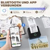 Praoahei mini spausdintuvas, nešiojamas nuotraukų spausdintuvas su 10 spausdinimo popieriaus ritinėlių, bluetooth etikečių spausdintuvas, terminis spausdintuvas užrašams, nuotraukoms, dienoraščiams, „pasidaryk pats“, suderinamas su ios ir android (juodas)