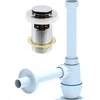 Praustuvo sifonas 5/4" praustuvui + Click-clack kamštis praustuvui