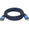Premiumcord 4k High Speed Hdmi 2.0b kabelis 0.5 m M/m 18 Gbps su Ethernet, suderinamas su Video 4k @ 60hz Uhd 2160p, 3d - paauksuotos jungtys, medvilnės danga, 0.5 m