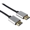 Premiumcord Slim 4k didelės spartos Hdmi kabelis + Ethernet kabelis 1 m, Video 4k 2160p, Full Hd 1080p, Deep Colour, 3d, Arc, Hdr, Dolby Truehd, 10.2 Gbps, paauksuotos jungtys, juodas