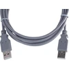 Premiumcord Usb 2.0 didelės spartos kabelis M/m 3 m, A Male į A Male, Usb jungties kabelis Hdd ir kt., dvigubai ekranuotas, Awg28, pilka spalva, ilgis 3 m