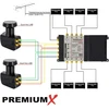 Televizorius Premiumx Pxms 9/8 Multikomutatorius su maitinimo šaltiniu, 2 Sat įėjimai 8 abonentams, palydovinis skirstytuvas, Digital Hdtv Fullhd 4k Uhd 8k