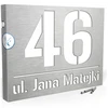 Prietemos jutiklis, apšviestas namo numeris, adresinė lentelė Led 40x30 cm