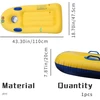 Pripučiamas bodyboard'as Hillylolly, plaukimo lenta, banglentė, pripučiamas bodyboard'as su rankenomis vandens čiuožyklai, vandens čiuožyklos kilimėlis, paplūdimys, šokinėjimo lenta baseinui, 110 x 48 cm