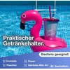 PRIpučiamas GERIMŲ LAIKIKLIS PAPLŪDIMIO BASEINUI PLAUKIOJANTIS XXL FLAMINGO SPURGA