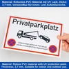 Privačios aikštelės ženklas 1 vnt. 30 x 20 cm 2,7 mm storio Pvc ženklas su išgręžtomis skylėmis. Draudžiamas parkavimas vidaus ir lauko naudojimui. Parkavimo draudimo ženklas privati nuosavybė garažo stulpas