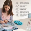 Profil - „pasidaryk pats“ kūrybinis „kiss Hoodie Trend“ rinkinys pagal „tiktok“ – akriliniai dažai tekstilei – audinių dažai 2 x 50 ml + kempinės šepetėlis + bučinių piešimo trafaretas – dovana jai jam – „pasidaryk pats“
