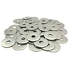 Proraje metalinės poveržlės M4 nerūdijantis plienas išorinis skersmuo 16mm | plokščia poveržlė itin plati M4 x 16mm | nerūdijantis plienas A2 (v2a/304) standartas Nfe 25513 Ll | medienai/metalui/veržlėms/varžtams