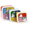 Puckator Simon's Cat Lbox108 3 dalių pietų dėžučių rinkinys, raudona, mėlyna, geltona