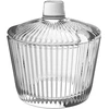 Pullmer stiklinis cukraus indas su dangteliu, stiklinė cukraus talpykla, apvalus, 210 ml (selena cukraus indas)