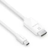 Purelink mini Displayport į High Speed Hdmi kabelis, 4k Ultra Hd 60hz, 18gb/s pralaidumas, paauksuoti kontaktai, 1,50m, baltas
