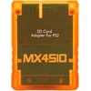 Pusokei Mx4sio Sio2sd Sd kortelių adapteris žaidimų konsolėms, atminties kortelių skaitytuvas, atminties kortelių adapteris Fat žaidimų konsolei, Plug and Play (oranžinis)