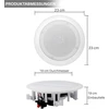 Kompiuterio kolonėlės Pyle pora 6.5" bluetooth įleidžiamų į sieną/lubas 2 krypčių universali namų garso kolonėlių sistema su spyruoklinėmis greitosiomis jungtimis, polipropileno kūgiu, polimeriniu aukštų dažnių garsiakalbiu, stereo garsu, 200 W (pdicbt652rd)