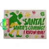 Pyramid Durų kilimėlis šventėms Elf Santa's Coming batams 60x40 cm