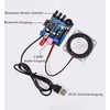 Kompiuterio kolonėlės Pzmyjb Bluetooth kolonėlės litavimo rinkinys „pasidaryk pats“ 3w mini Ht6872 garso stiprintuvas muzikos stereo su akrilo korpusu mirksinčiu Led praktišku elektroniniu vidaus lauko (skaidrus)