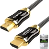 Qnected Hdmi 2.1 kabelis 1 metras | Gen 2 sertifikuotas | Itin didelis greitis | 4k 120hz ir 144hz, 8k 60hz Ultra Hd | 48 Gbps | Tinka Ps5, XBOX Series X & S | Anglies juoda