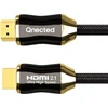 Qnected Hdmi 2.1 kabelis 1 metras | Gen 2 sertifikuotas | Itin didelis greitis | 4k 120hz ir 144hz, 8k 60hz Ultra Hd | 48 Gbps | Tinka Ps5, XBOX Series X & S | Anglies juoda