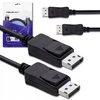 Qoltec 50584 Displayport 1.4 kabelis, 0.5m, juodas