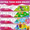 Quokka Didelė spalvinimo staltiesė vaikams - 4 dideli spalvinimo plakatai Xxl rankdarbiams nuo 4 metų - 103 x 72 cm spalvinimo kilimėlis vaikams - Ūkio miško jūros zoologijos sodo plakatas - Edukaciniai žaidimai nuo 2 3 metų