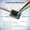 Radiolink Cool 9030 Esc 90a brushed (2-4s) vandeniui atsparus integruotas Bec 5a pasirenkamas 5.5v/7.5v elektroninis greičio reguliatorius Rc sunkvežimiams, vikšriniams automobiliams, tankams, masalų valtims (xt60 kištukas, juodas)