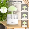 Rain Cloud drėkintuvas miegamiesiems ir dideliems kambariams, Mushroom eterinių aliejų difuzorius su 7 spalvų Led lemputėmis, gali būti naudojamas kaip naktinė lemputė, Raindrops Cloud drėkintuvas (baltas)