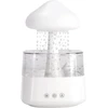 Rain Cloud drėkintuvas miegamiesiems ir dideliems kambariams, Mushroom eterinių aliejų difuzorius su 7 spalvų Led lemputėmis, gali būti naudojamas kaip naktinė lemputė, Raindrops Cloud drėkintuvas (baltas)