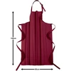 Rankšluostis Demermo Premium reguliuojama prijuostė su seilinuku 100 cm x 80 cm (i x P), aukštos kokybės profesionali prijuostė vyrams ir moterims, inovatyvus medvilnės ir poliesterio mišinys