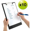 Rapesco 1745 Business Pack: 10 segtuvai su spaustuku, A4+, juodi