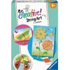 Ravensburger 18241 Becreative String Arti Butterflies kūrybiniai siūlų paveikslėliai su drugeliais ir gėlėmis, vaikams nuo 6 metų