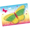 Ravensburger 18241 Becreative String Arti Butterflies kūrybiniai siūlų paveikslėliai su drugeliais ir gėlėmis, vaikams nuo 6 metų