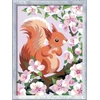 Ravensburger Creart 20064 - smalsi voverė - piešimas pagal skaičius nuo 9 metų, piešimo rinkinys su rėmeliu, teptuku ir akriliniais dažais, dovana mergaitėms ir berniukams, su blizgučiais