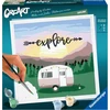 Ravensburger Creart 20271 - Explore - piešimas pagal skaičius suaugusiems, „pasidaryk pats“ paveikslų rinkinys su teptuku ir akriliniais dažais, dovana moterims ir vyrams, paveikslas suaugusiems