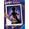 Ravensburger Creart 23889 - Wednesday - piešimas pagal skaičius suaugusiems, „pasidaryk pats“ piešimo rinkinys su teptuku ir akriliniais dažais, dovana moterims ir vyrams, paveikslas suaugusiems