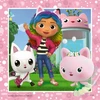 Ravensburger vaikiška dėlionė 05659 Playtime with Gabby 3 x 49 dalys Gabby's Dollhouse dėlionė vaikams nuo 5 metų