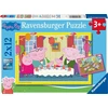 Ravensburger vaikiška dėlionė 12004017 - Time to Celebrate! - 2 x 12 dalių Peppa Pig dėlionė vaikams nuo 3 metų
