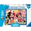 Ravensburger vaikiška dėlionė - 12004136 On the Go with Mickey and Minnie - dėlionė vaikams nuo 8 metų, su 200 Xxl formato detalių
